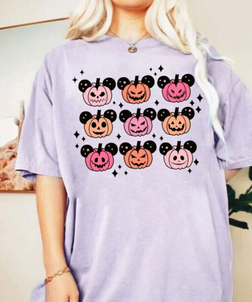 Comfort Colors® Vintage Mickey Mouse Halloween Party Shirt, Fall Best Day Ever Mouse Ears Shirt, Halloween Spooky Family Mom Dad Shirt