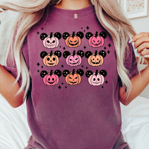 Comfort Colors® Vintage Mickey Mouse Halloween Party Shirt, Fall Best Day Ever Mouse Ears Shirt, Halloween Spooky Family Mom Dad Shirt