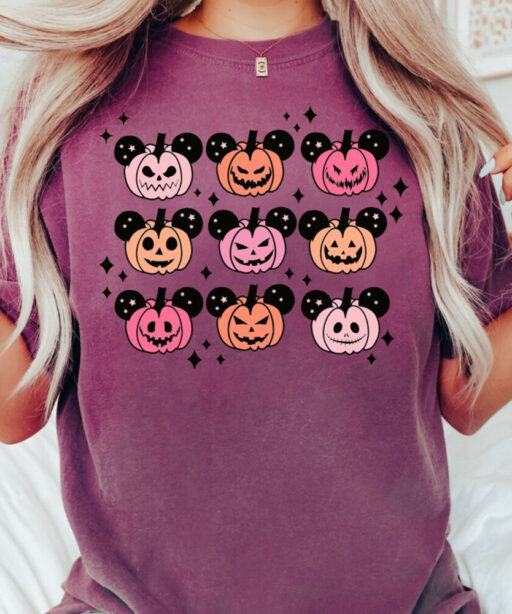 Comfort Colors® Vintage Mickey Mouse Halloween Party Shirt, Fall Best Day Ever Mouse Ears Shirt, Halloween Spooky Family Mom Dad Shirt