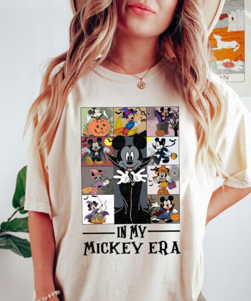 Comfort Colors® Vintage Mickey and Friends Halloween Shirt, In My Era Shirt, Mickey Halloween Shirt, Disney Halloween Shirt, Halloween Shirt