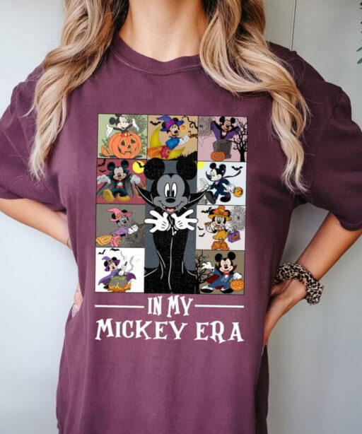 Comfort Colors® Vintage Mickey and Friends Halloween Shirt, In My Era Shirt, Mickey Halloween Shirt, Disney Halloween Shirt, Halloween Shirt