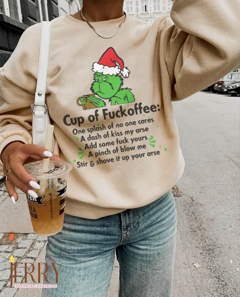 Funny Grinch Cup of F*ckoffee Christmas Mug - Teeholly