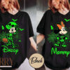 Custom Disney Skeleton Halloween Comfort T-Shirt, Custom Name & Character Disney Skeleton Shirt, Disneyland Halloween Family Matching Shirt