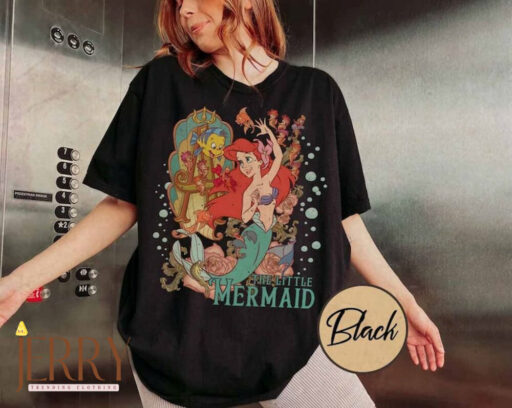 Cute Little Mermaid Shirts, Little Mermaid Ariel Shirt, Ariel Shirt, Princess Shirt, Vintage Disney Shirt, Little Mermaid Birthday Shirt