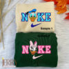 Daisy And Donal Duck Disney Nike Embroidered Sweatshirts