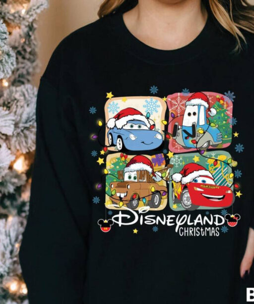 Disney Cars Merry Christmas Shirt, Lightning Mcqueen, Pixar Cars Shirt, Disney Cars Land Tee, Disney Christmas, Disneyland, Magic Kingdom