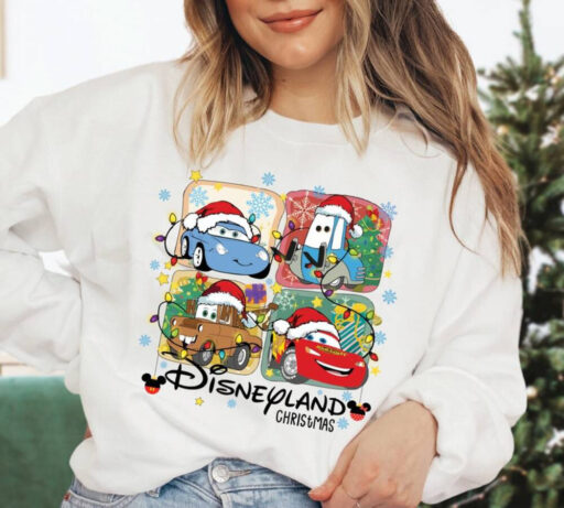 Disney Cars Merry Christmas Shirt, Lightning Mcqueen, Pixar Cars Shirt, Disney Cars Land Tee, Disney Christmas, Disneyland, Magic Kingdom