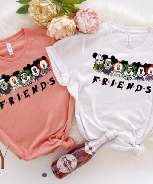 Disney Characters Halloween Friend Shirt, Mickey and Friends Shirt, Women Disneyworld Shirt, Family Vacation Shirt, Disney Family 2023