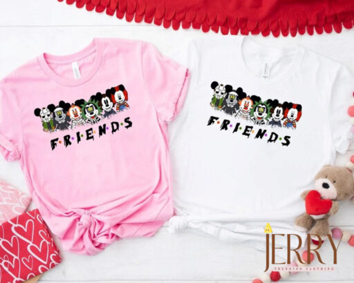 Disney Characters Halloween Friend Shirt, Mickey and Friends Shirt, Women Disneyworld Shirt, Family Vacation Shirt, Disney Family 2023