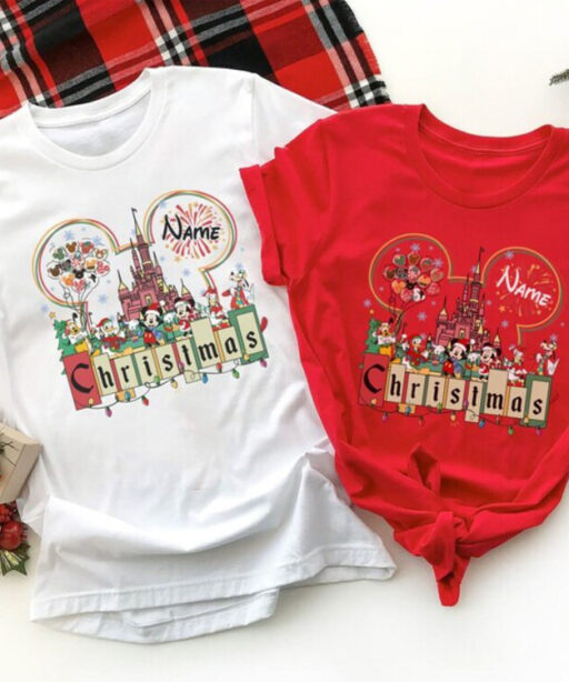 Disney Christmas Shirt, Disneyland Christmas Shirt, Mickey And Friends Christmas, Disney Balloons Christmas Shirt, Disney Family Xmas Shirt