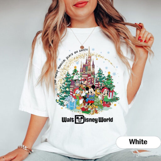 Disney Christmas Vintage Shirt, Walt Disney World Christmas Shirt, Magic Kingdom Xmas, Mickey And Friends Christmas Shirt, Disneyland Xmas