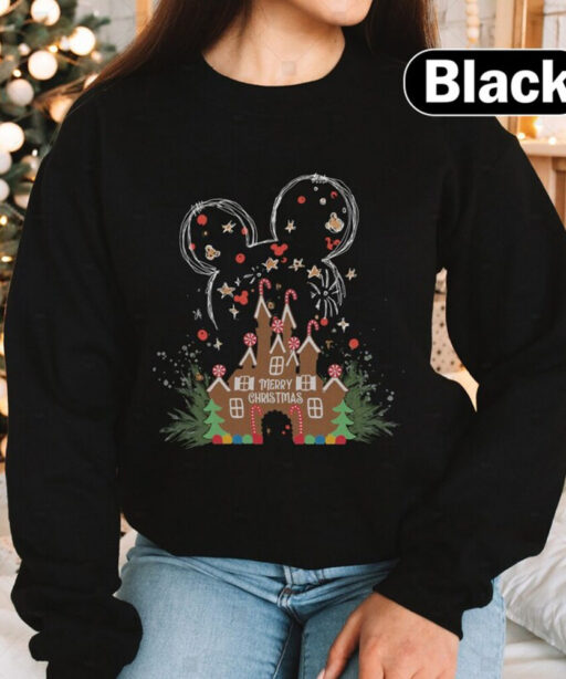 Disney Gingerbread Castle Shirt,Disney Christmas Family Shirts,Disney Christmas Shirt,Minnie Mickey Christmas Shirt,Disney Gingerbread Shirt