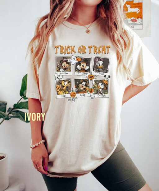 Disney Halloween Mickey Friends Comfort Color Shirt, Mickey's Not So Scary Halloween Party Sweatshirt, Disney Trick Or Treat Unisex T-Shirt.