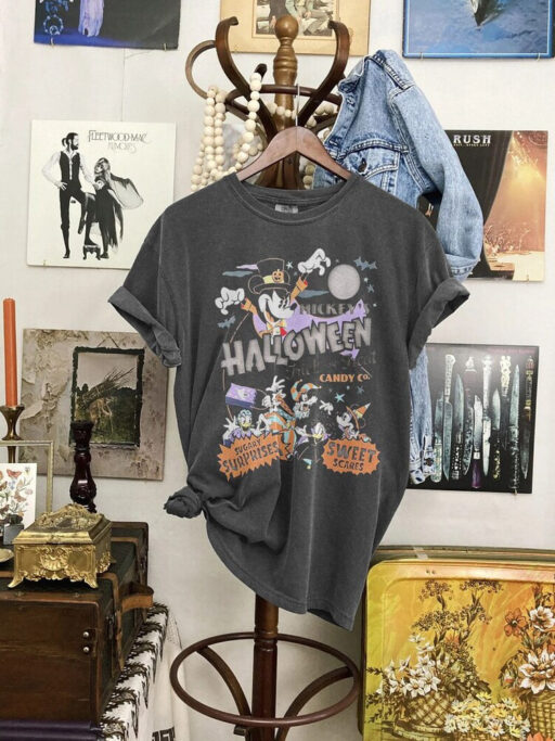 Disney Halloween, Mickey and friend, Mickey Witch, Horror Movie Shier, Holloween Disney Shirt, 13th Of July,trick or treat