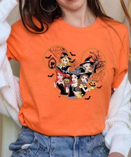 Disney Halloween Princess Shirts, Disneyland Princess Halloween Shirts, Disney Princess Tee, Disney Halloween Women Sweatshirts, Witchy Tee