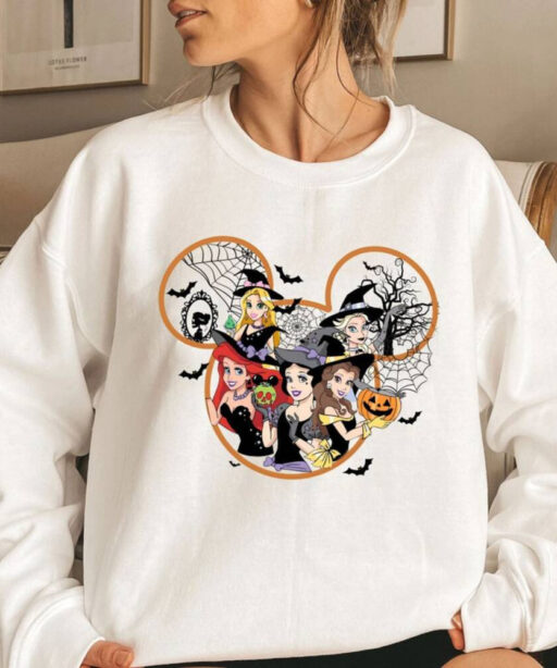 Disney Halloween Princess Shirts, Disneyland Princess Halloween Shirts, Disney Princess Tee, Disney Halloween Women Sweatshirts, Witchy Tee