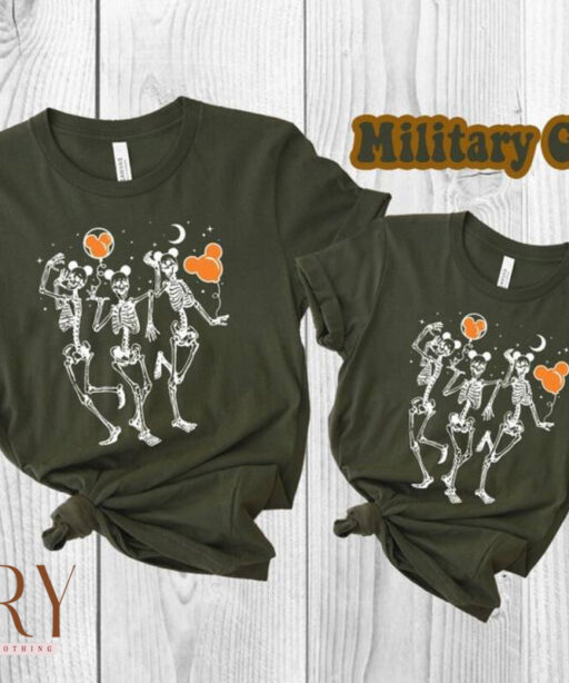 Disney Halloween Shirt, Disney Halloween Dancing Skeleton Mickey Ears Shirt, Disneyland Family Halloween Shirt, Funny Skeleton Shirt