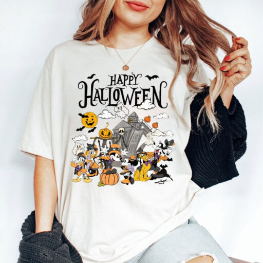 Disney Halloween Shirt, Halloween Mickey &Friends Shirt, Disney Halloween Skeleton Shirt,Disney Halloween Matching Shirt,Disney Family Shirt