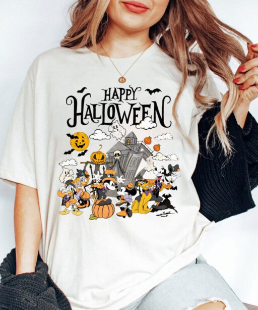 Disney Halloween Shirt, Halloween Mickey &Friends Shirt, Disney Halloween Skeleton Shirt,Disney Halloween Matching Shirt,Disney Family Shirt