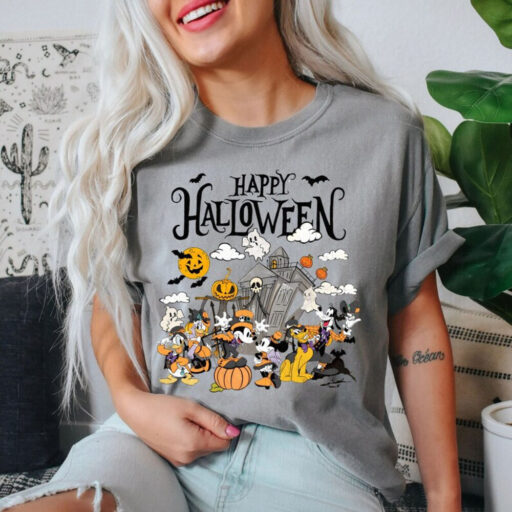 Disney Halloween Shirt, Halloween Mickey &Friends Shirt, Disney Halloween Skeleton Shirt,Disney Halloween Matching Shirt,Disney Family Shirt