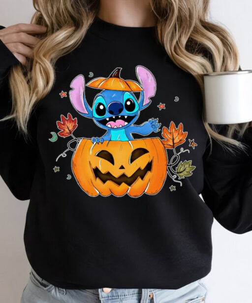 Disney Halloween Shirt, Stitch Halloween Sweatshirt, Stitch Shirt, Disney Shirt, Halloween Shirt, Disney Matching Shirts, Halloween Mickey