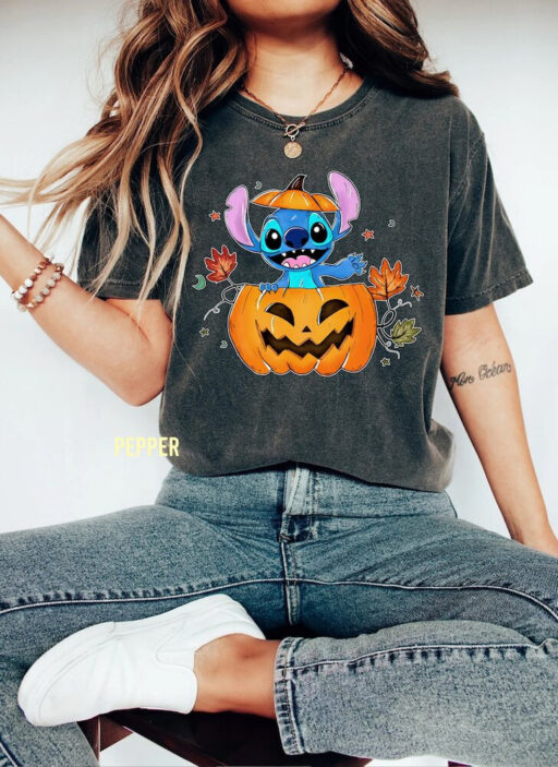 Disney Halloween Shirt, Stitch Halloween Sweatshirt, Stitch Shirt, Disney Shirt, Halloween Shirt, Disney Matching Shirts, Halloween Mickey