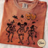 Disney Halloween Skeleton Shirt, Disney Halloween Comfort Color Shirt, Mickey's Not So Scary, Trick Or Treat Shirt, Halloween Party Shirt