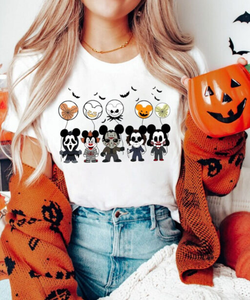 Disney Horror Friends Shirt, Disney Horror Nights, Disney Halloween Shirt, Horror Movie Fan Shirt, Disney Girls Trip, Disney Family Shirt