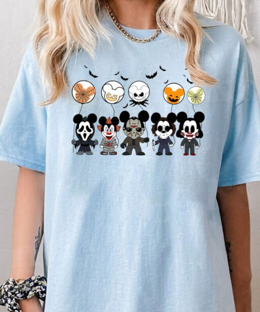 Disney Horror Friends Shirt, Disney Horror Nights, Disney Halloween Shirt, Horror Movie Fan Shirt, Disney Girls Trip, Disney Family Shirt