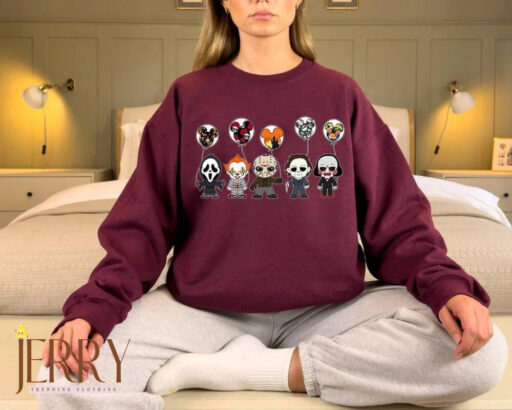 Disney Horror Friends Sweatshirt, Disney Horror Nights, Disney Halloween, Horror Fan Shirt, Disney Family Hoodie, Disney Horror Squad