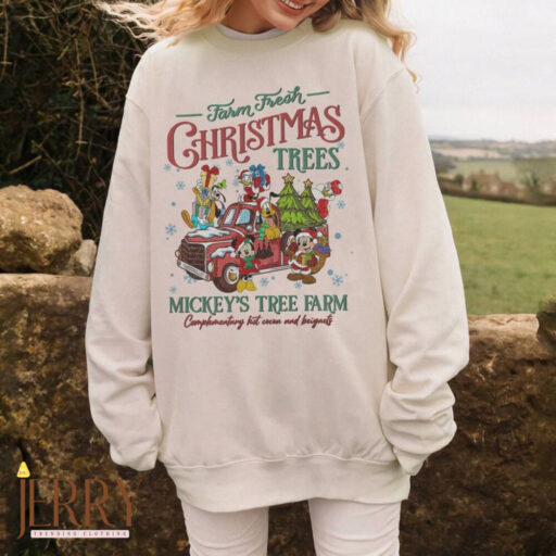 Disney Mickey Farm Fresh christmas trees shirt, mickey's tree farm shirt, Tree Farm Mouse and Friends xmas, mickey and friends christmas tee