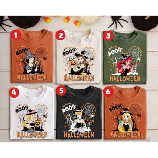 Disney Princess Halloween Shirts, Disneyland Princess Shirts, Disney Princess Shirt, Disney Princess With Pumpkin Shirts, Halloween Princess