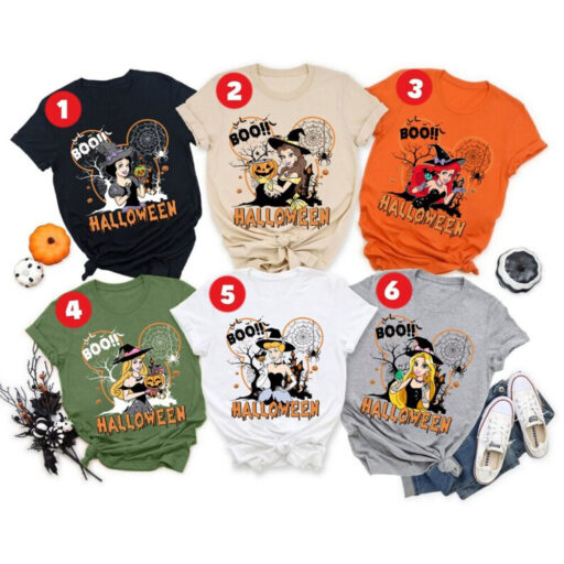 Disney Princess Halloween Shirts, Disneyland Princess Shirts, Disney Princess Shirt, Disney Princess With Pumpkin Shirts, Halloween Princess
