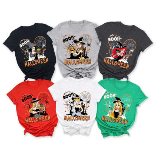 Disney Princess Halloween Shirts, Disneyland Princess Shirts, Disney Princess Shirt, Disney Princess With Pumpkin Shirts, Halloween Princess