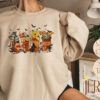 Disney Winnie The Pooh Coffee Latte Sweatshirt, Vintage Fall Season Sweater, Fall Coffee Sweatshirt, Cute Halloween Pumpkin Hoodie