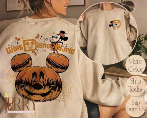 Disneyland Halloween 2 Side Shirt, Disneyworld 2 Side Halloween Shirt, Halloween Matching Shirt, Spooky Season Shirt, Disney Trip Tee