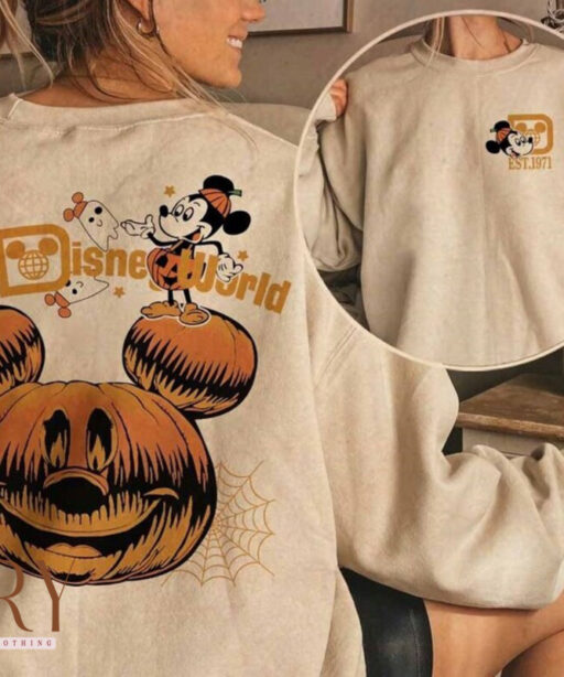 Disneyland Halloween 2 Side Shirt, Disneyworld 2 Side Halloween Shirt, Halloween Matching Shirt, Spooky Season Shirt, Disney Trip Tee