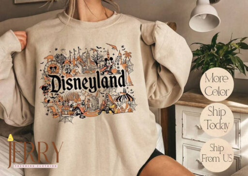 Disneyland Halloween Sweatshirt, Retro Mickey and Friends Skeleton Sweatshirt, Disneyland Park Halloween, Disney Family Halloween Party 2023