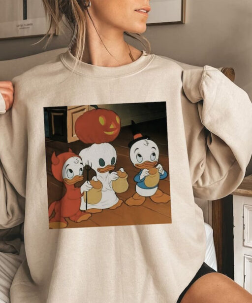 Donald Disney Halloween Tshirt, Disney Halloween Shirt, Disneyland Comfort Color Tee, Halloween Party 2023, Mickeys Not So Scary Sweatshirt.
