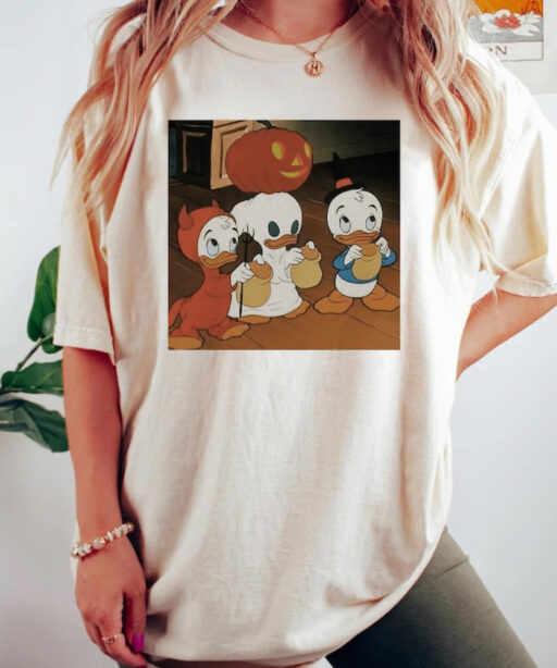 Donald Disney Halloween Tshirt, Disney Halloween Shirt, Disneyland Comfort Color Tee, Halloween Party 2023, Mickeys Not So Scary Sweatshirt.