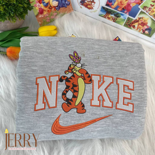 Eeyore And Tigger Disney Nike Embroidered Sweatshirts