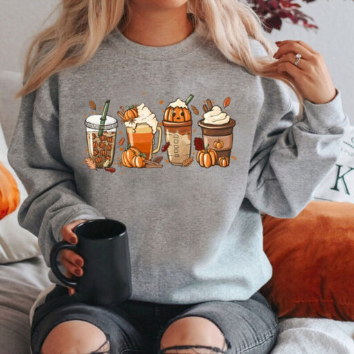 Fall Coffee Shirt, Halloween Coffee Shirt, Cute Pumpkin Latte Shirt, Pumpkin Spice Latte Shirt, Coffee Lover Halloween Shirt,Halloween Shirt