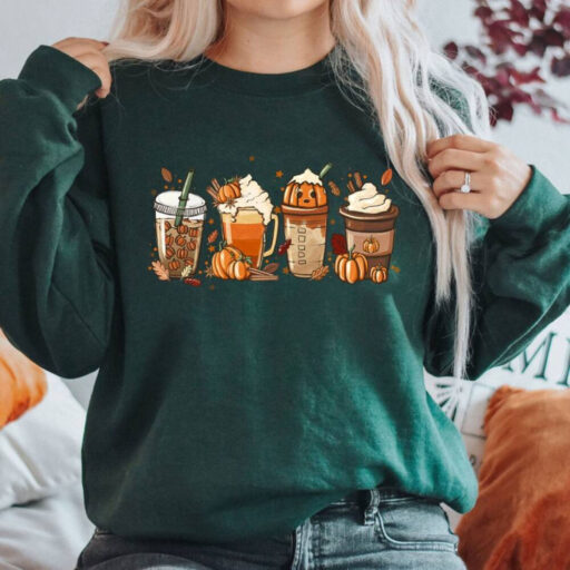 Fall Coffee Shirt, Halloween Coffee Shirt, Cute Pumpkin Latte Shirt, Pumpkin Spice Latte Shirt, Coffee Lover Halloween Shirt,Halloween Shirt