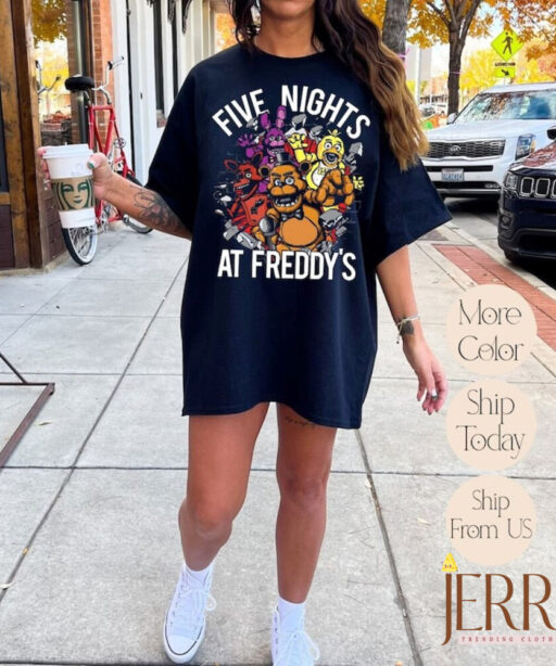 Five Nights at Freddy's T-shirt, Horror Halloween 2023 Shirt, Horror Halloween Tee, Gift For Him, Gift For Her