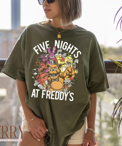 Five Nights at Freddy's T-shirt, Horror Halloween 2023 Shirt, Horror Halloween Tee, Gift For Him, Gift For Her