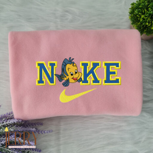 Flounder The Mermaid Nike Embroidered Sweatshirt