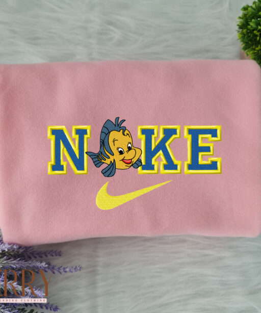 Flounder The Mermaid Nike Embroidered Sweatshirt