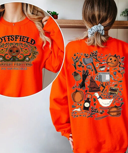 Front and Back Print Pottsfield Harvest Festival Shirt, Gift For Autumn Harvest sweatshirt harvest Vegetables shirt Harvest Festival Apparel