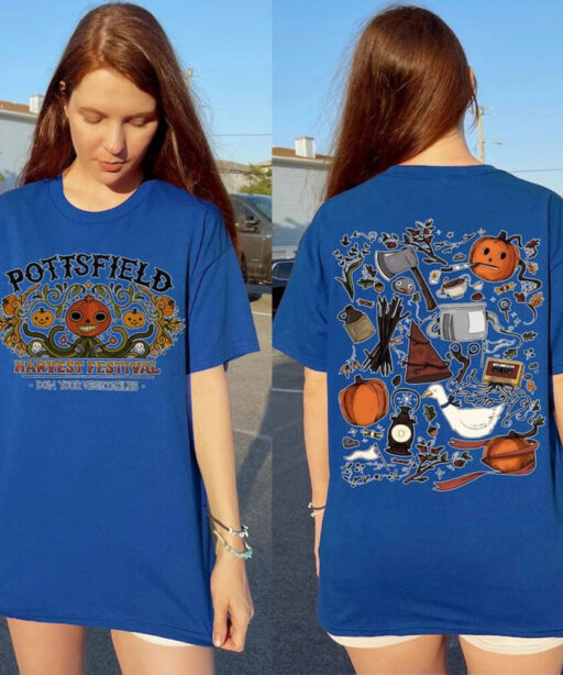 Front and Back Print Pottsfield Harvest Festival Shirt, Gift For Autumn Harvest sweatshirt harvest Vegetables shirt Harvest Festival Apparel