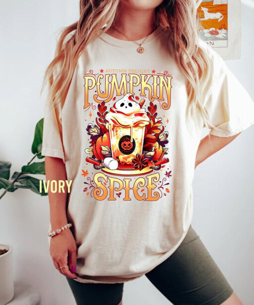 Funny Halloween Pumpkin Spice Sweater, Retro Halloweentown Comfort Color Shirt, Spooky Season Shirt, Disney Halloween Shirt,Disney Halloween